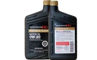 Масло Хонда 0W-20: плюсы и минусы