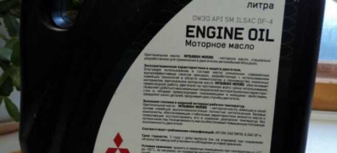 Об автомасле Mitsubishi 0w30