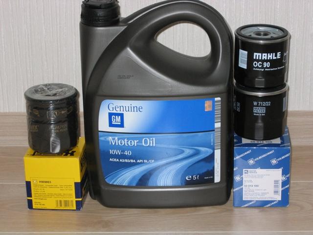 Моторное масло от компании General Motors с масляным фильтром