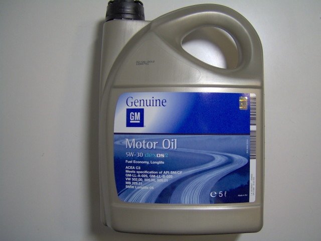 Моторное масло General Motors Dexos2 5w30