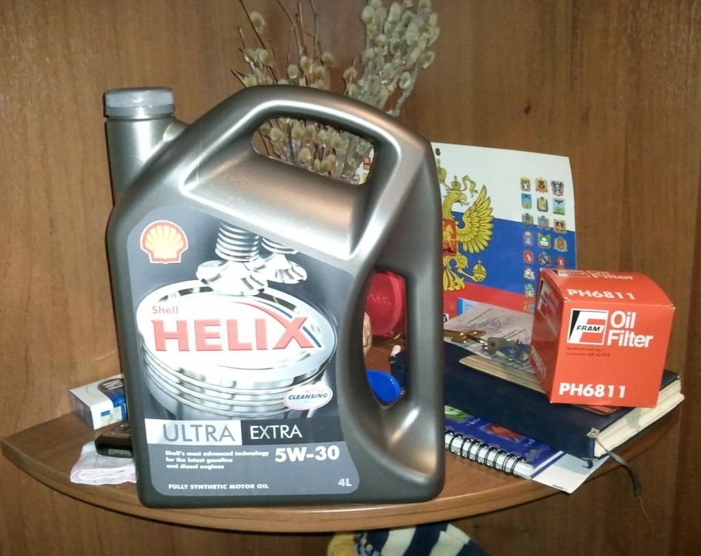 Моторная жидкость Shell Helix Ultra HX8 5w30