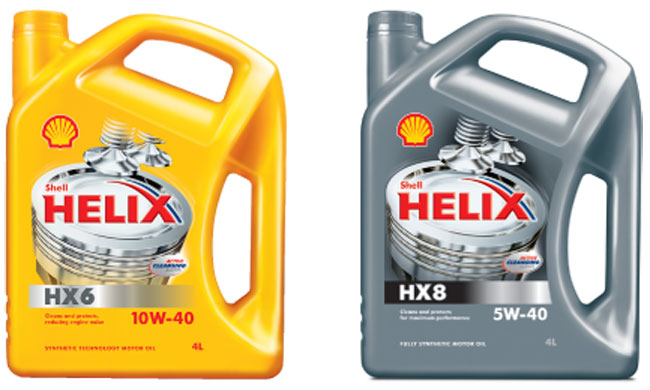 Моторные масла Shell Helix HX6 и HX8