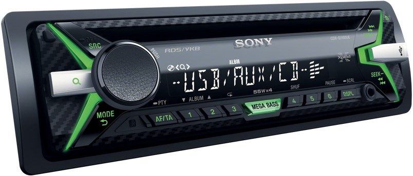 Передняя панель аудиосистемы Sony