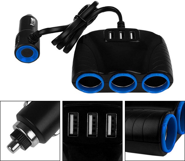 Разветвитель с розетками и USB-слотами Разветвитель с розетками и USB-слотами