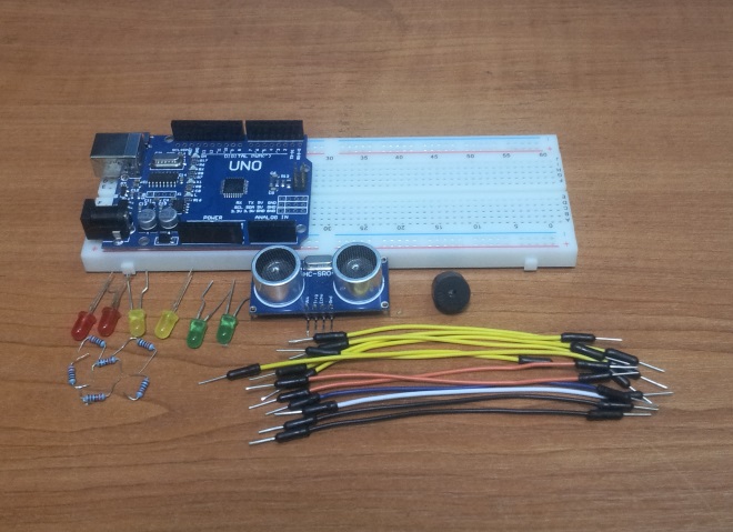 Элементы для сборки парктроника на Arduino Элементы для сборки парктроника на Arduino