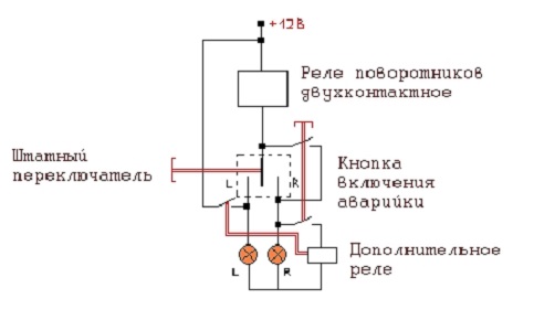 Простая схема аварийной сигнализации 